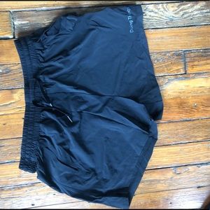 NWOT black Outdoor Voices running shorts, small